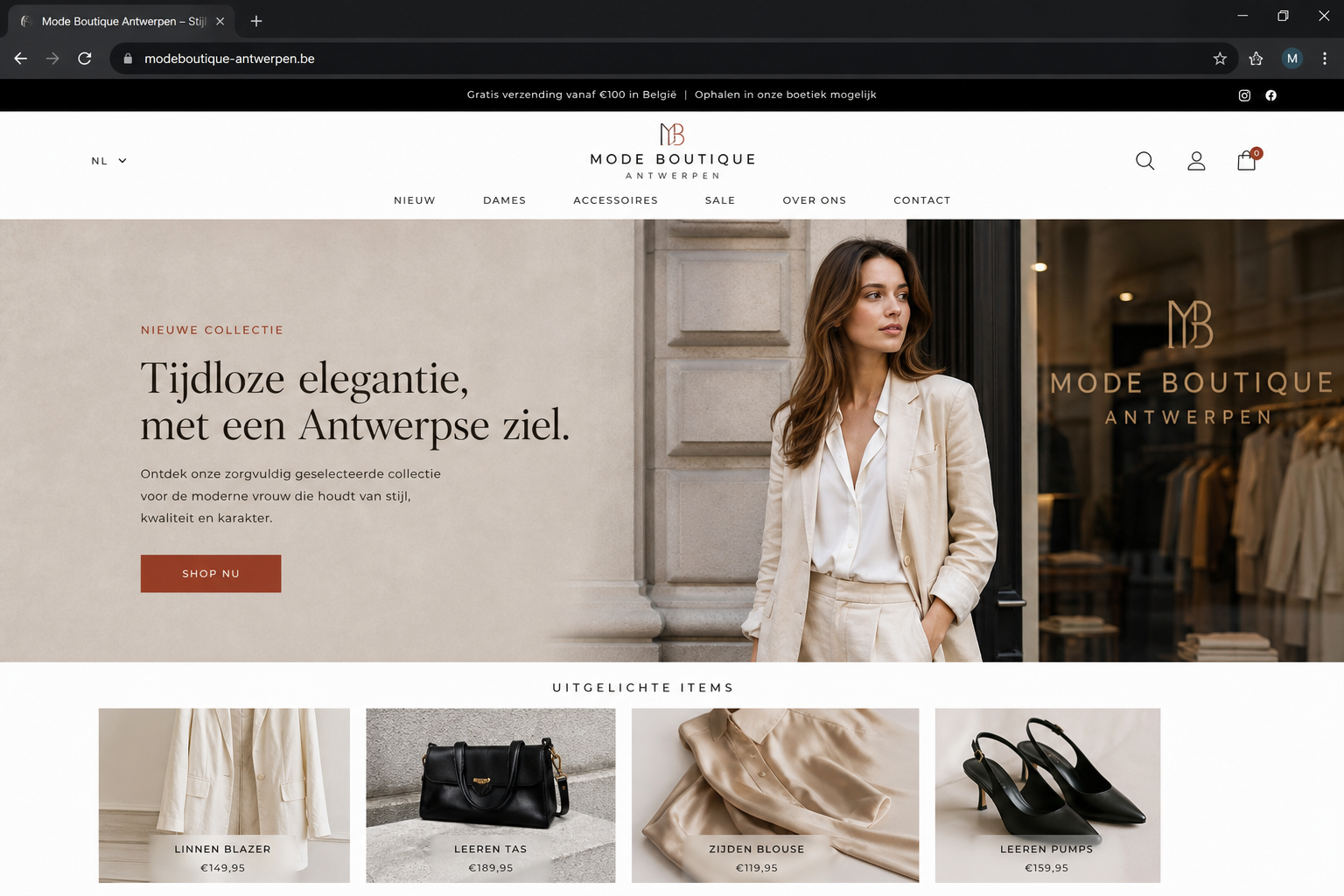 Mode boutique — stijlvolle shop-ervaring.