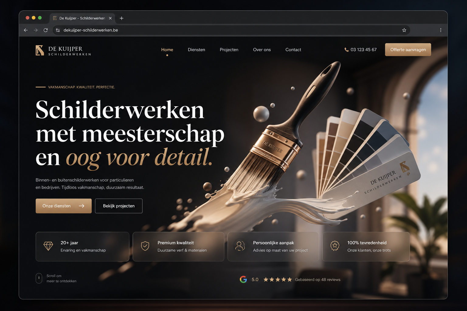 Schilderbedrijf — premium 3D design met sterke visuele impact.