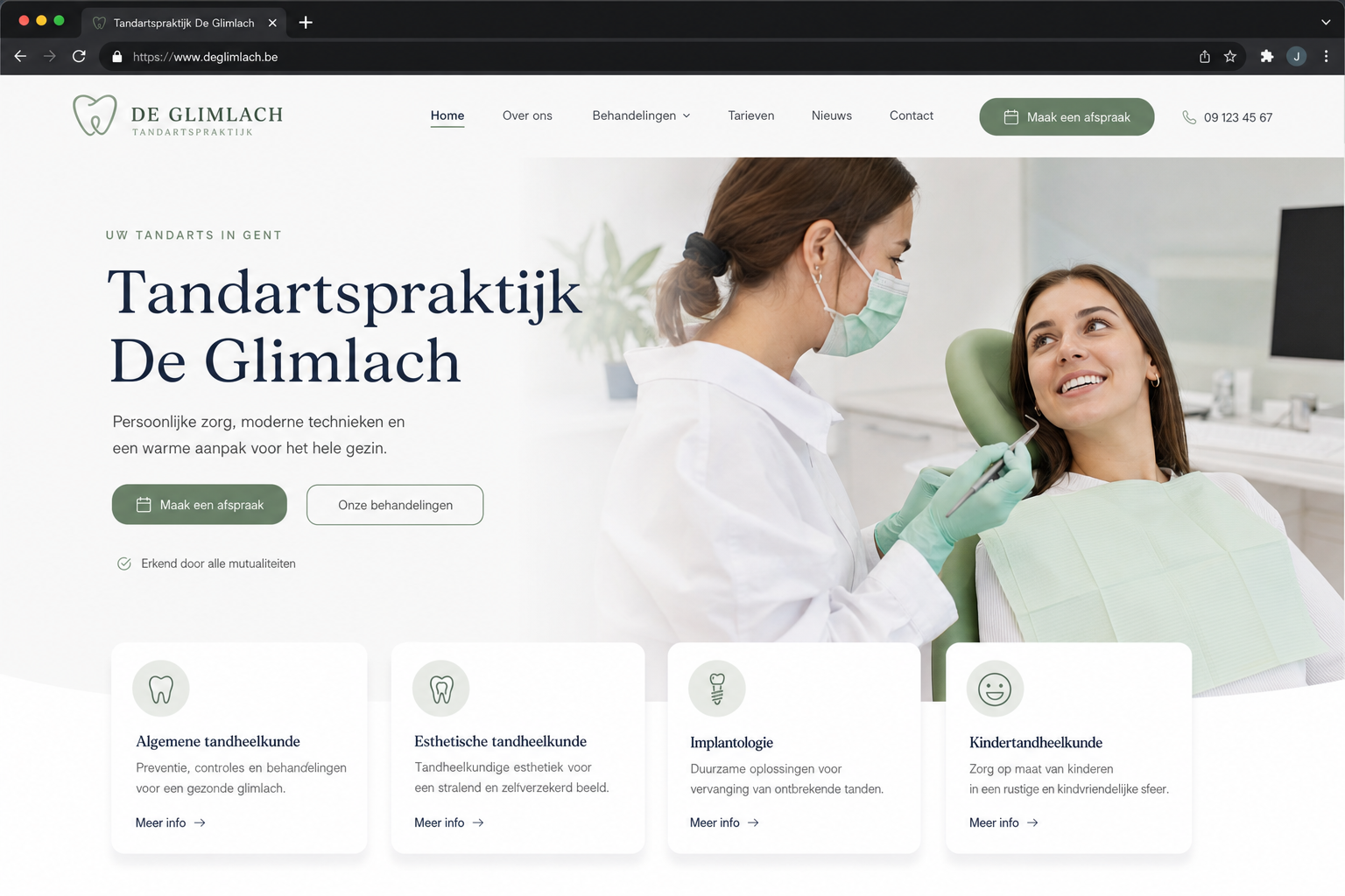 Website laten maken tandarts — professionele tandartspraktijk website